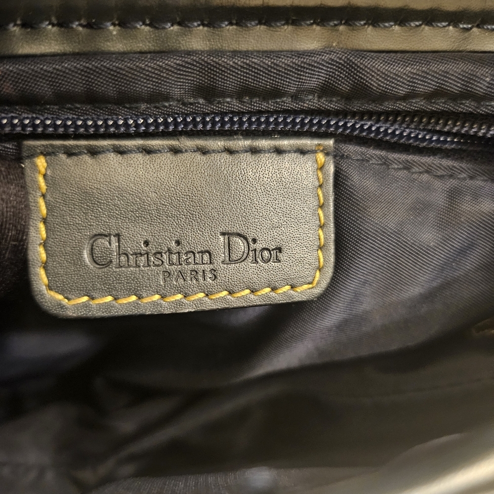 Vintage Dior Saddle Bag John Galliano Era Oblique Canvas - Picture 6 of 16